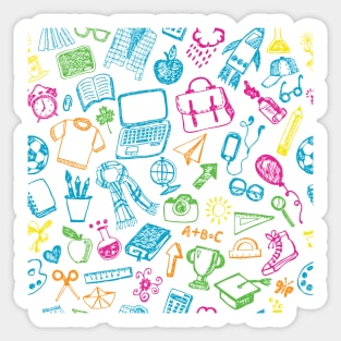 School Pattern Sticker